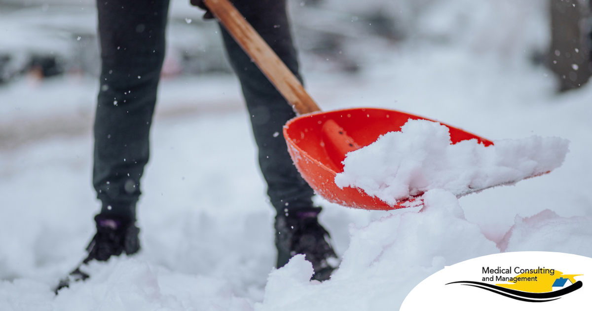 Elderly Home Care Tips include preventing snow and ice buildup
