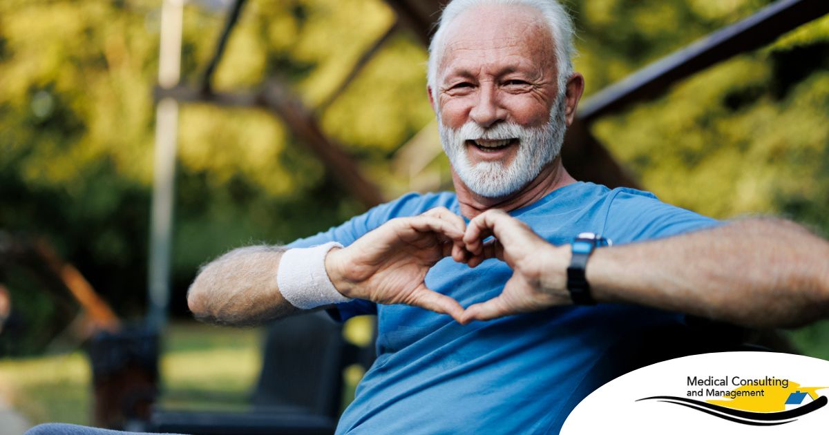 A senior stays active during men’s health month benefitting from senior health at home.